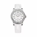 Carl F. Bucherer Patravi Autodate 34Mm Stainless Steel Ladies Watch