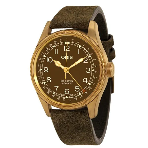 01-754-7741-3166-07-5-20-74BR.jpg Oris Big Crown Bronze Pointer Date Brown Dial 40Mm Bronze Case Men’S Watch - Image 1