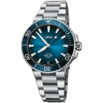 Oris Aquis Date 01 400 7769 4135-07 8 22 09Peb Blue Index Dial Calibre 400 Automatic 41.50Mm Stainless Steel Men’S Watch