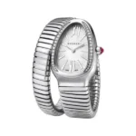 Bvlgari Serpenti 101816 Stainless Steel Silver Dial 35mm Ladies Watch