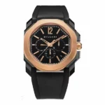 Bvlgari Octo Stainless Steel & 18K Rose Gold Men’S Watch