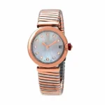 Bvlgari Lvcea Tubogas Mother Of Pearl Diamond Dial 33Mm Ladies Watch
