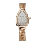 Bvlgari Serpenti Quartz Snow Pave Dial Ladies’ Watch