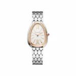 Bvlgari Serpenti Seduttori 33Mm Stainless Steel/18K Rose Gold With Diamonds Ladies Watch Ref. 103143
