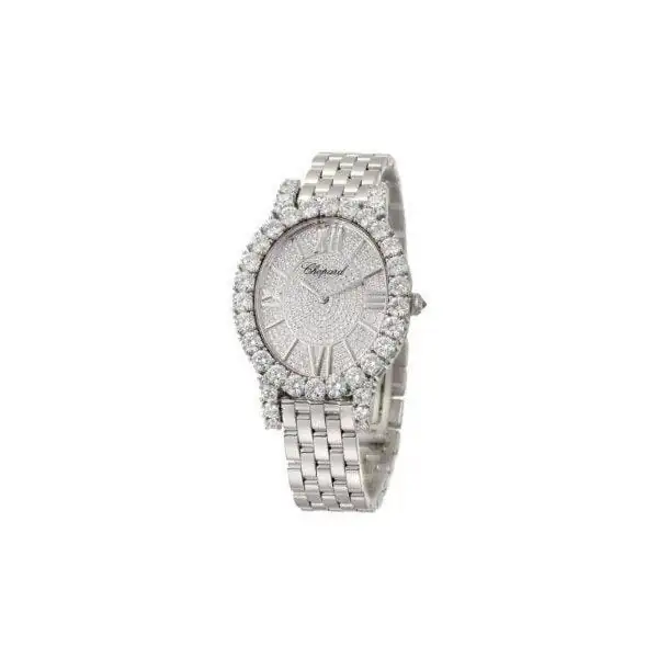 109383-1002.jpg Chopard L’Heure 18Kt White Gold 40Mm Ladies Watch - Image 1