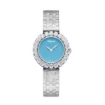 Chopard L’Heure Du Diamant 30Mm White Gold Diamond Turquoise Dial Ref. 10A378-1004