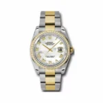 Rolex Datejust Stainless Steel & 18Kt Yellow Gold 36Mm Ladies Watch