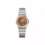 Omega Constellation Stainless Steel & 18Kt Rose Gold 27Mm Ladies Watch