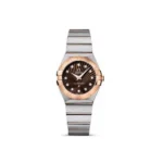 Omega Constellation Stainless Steel & 18Kt Rose Gold 27Mm Ladies Watch