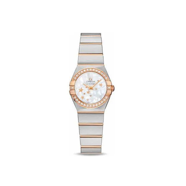 123.25.24.60.05.002.jpg Omega Constellation Stainless Steel & 18Kt Rose Gold 24Mm Ladies Watch - Image 1