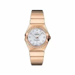Omega Constellation 27Mm 18Kt Rose Gold Ladies Watch Ref 123.55.27.60.55.005