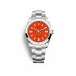 Rolex Oyster Perpetual 41Mm Stainless Steel Red Dial Men’S Watch