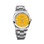 Rolex Oyster Perpetual 41Mm Stainless Steel W/ Yellow Dial Men’S Watch