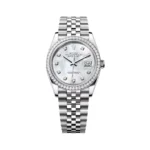 Rolex Datejust 126284RBR-0011 White Gold MOP Dial 36mm Women’s Watch