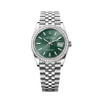 Rolex Datejust 126284RBR-0043 White Gold Mint Green Dial 36mm Women’s Watch