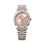 Rolex Datejust 126281RBR-0015 Everose Gold-Diamonds Rose Dial 36mm Women’s Watch