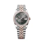 Rolex Datejust 126281RBR-0017 Everose Gold Slate Dial 36mm Women’s Watch