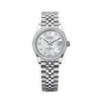Rolex Datejust 278384RBR-0008 Oystersteel And White Gold MOP Dial 31mm Women’s Watch