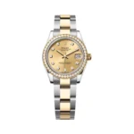 Rolex Datejust 278383RBR-0025 Oystersteel And Yellow Gold Champagne Dial 31mm Women’s Watch