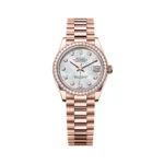 Rolex Datejust 278285RBR-0005 Everose Gold White MOP Dial 31mm Women’s Watch