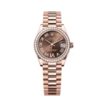 Rolex Datejust 278285RBR-0016 Everose Gold Chocolate Dial 31mm Women’s Watch
