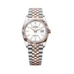 Rolex Datejust 126231-0017 Oystersteel-Everose Gold White Dial 36mm Women’s Watch