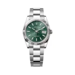 Rolex Datejust 126234-0052 Oystersteel-White Gold Mint Green Dial 36mm Women’s Watch