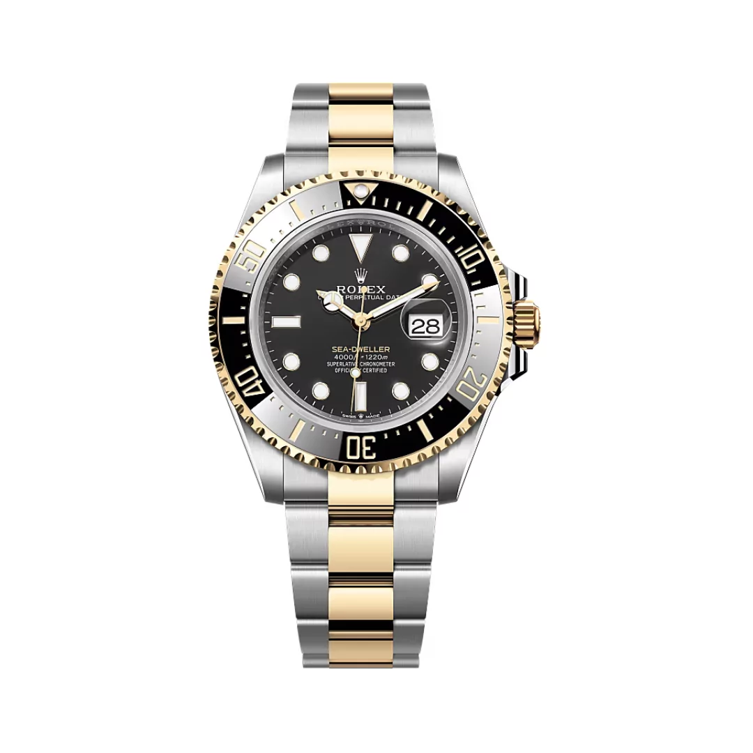 126233-0029-90.png Rolex Sea Dweller 126603-0001 Black Dial 43mm 18Kt Yellow Gold And Stainless Steel Men’S Watch - Image 1
