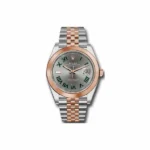 Rolex Datejust 126301 SLGRJ 41Mm 18Kt Rose Gold & Stainless Steel Men’S Watch