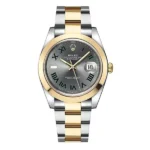 Rolex Datejust 126303 Slgro Slate Grey Green Roman Dial 41Mm Oystersteel And 18K Yellow Gold Oyster Bracelet Men’S Watch