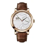 A. Lange & Sohne Lange 1 130.032F Silver Dial 45.9Mm 18Kt Rose Gold Men’S Watch