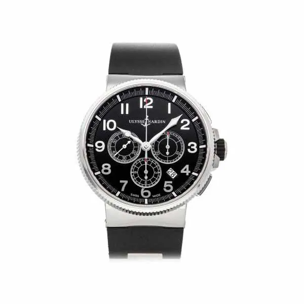 1503-150-3-62.jpg Ulysse Nardin Marine Chronograph Manufacture 43Mm Stainless Steel Men’S Watch - Image 1