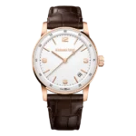 Audemars Piguet Code 11.59 15210Or.Oo.A099Cr.01 White Arabic Numerals Dial 41Mm Rose Gold Brown Leather Straps Men’S Watch