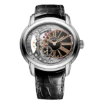 Audemars Piguet Millenary 15350St.Oo.D002Cr.01 Automatic 47Mm Stainless Steel Black Leather Straps Men’S Watch