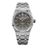 Audemars Piguet Royal Oak 15451St.Zz.1256St.02 Grey Index Dial 37Mm Stainless Steel Ladies Watch