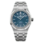 Audemars Piguet Royal Oak 15451St.Zz.1256St.03 Blue Index Dial 37Mm Stainless Steel Ladies Watch