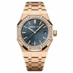 Audemars Piguet Royal Oak 15551Or.Zz.1356Or.02 Bleu Nuit Nuage Dial Selfwinding “50Th Anniversary” 37Mm Rose Gold Ladies Watch