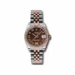 Rolex Datejust Stainless Steel/18K Rose Gold 31Mm Ladies Watch