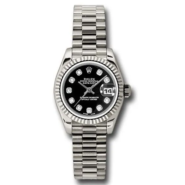179179BKDP.jpg Rolex Oyster Perpetual Datejust 26Mm Ladies Watch Ref. 179179 Bkdp - Image 1