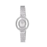 Chopard Happy Diamond 18Kt White Gold Oval Shape Ladies Watch