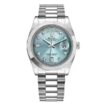 Rolex Day Date Ii 218206 Ice Blue Diamond Platinum 41Mm President Bracelet Men’S Watch