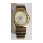 Omega Constellation Yellow Gold 27Mm Mother Of Pearl Dial Ladies Watch
