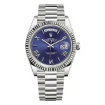 Rolex Day Date 228239 Blrp Blue Deconstructed Roman 40Mm 18Kt White Gold Men’S Watch