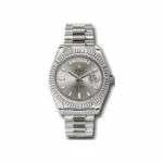 Rolex Day-Date 40Mm 18Kt White Gold Men’S Watch