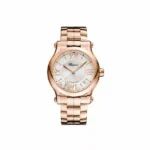 Chopard Happy Sport 18Kt Rose Gold 36Mm Ladies Watch