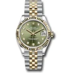 Rolex Datejust M278273-0029 Ogdj Olive Green Diamonds