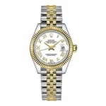 Rolex Datejust 278273 Whrj White Roman Dial Oyster Perpetual 31Mm Stainless Steel And 18Kt Yellow Gold Ladies Watch