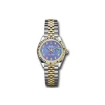 Rolex Datejust 279173 Ldj Purple Diamond Dial 28Mm Steel And 18Kt Yellow Gold Ladies Watch