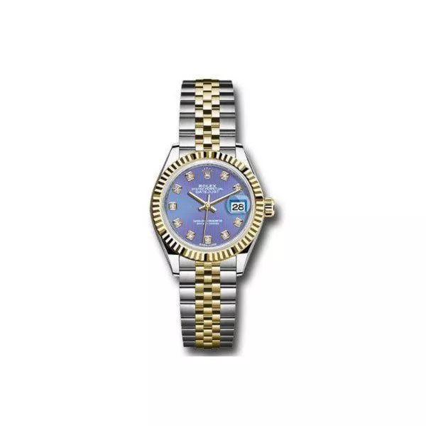 279173-ldj.jpg (1) Rolex Datejust 279173 Ldj Purple Diamond Dial 28Mm Steel And 18Kt Yellow Gold Ladies Watch - Image 1