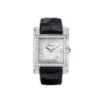 Chopard Happy Sport Square 18Kt White Gold With Diamonds Ladies Watch